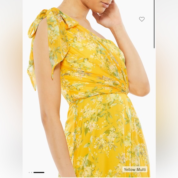 Ieena floral one-shoulder gown - Picture 2 of 5